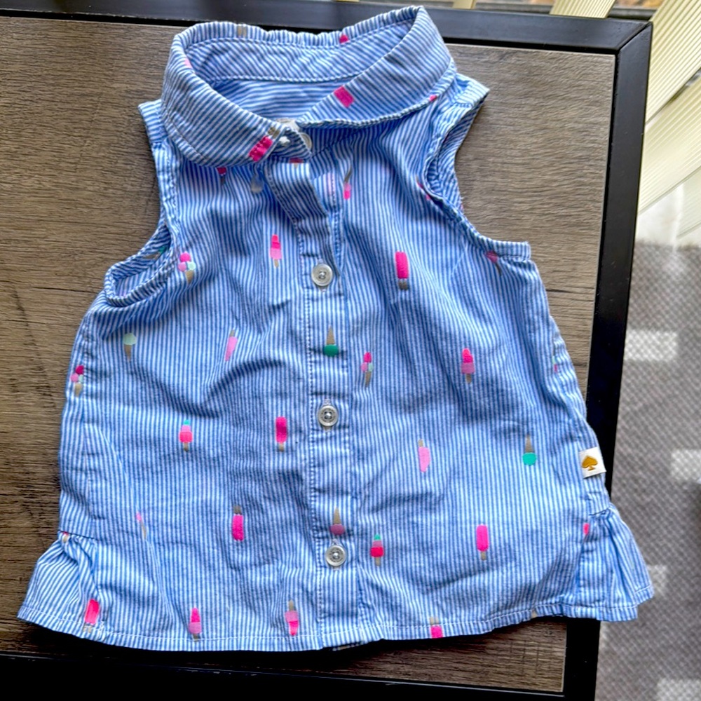 Kate spade ice cream seersucker top